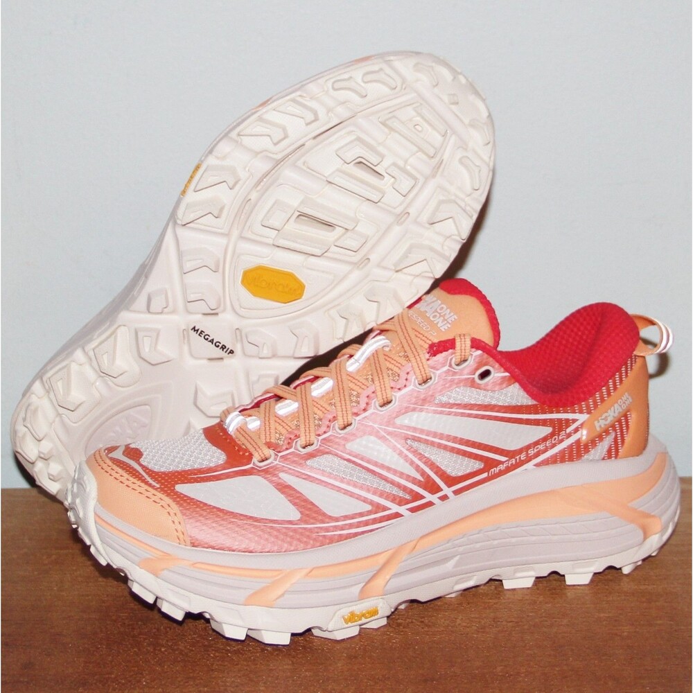 Hoka One One Mafate Speed 2 Running Shoes Womens 5 Pale Tangerine